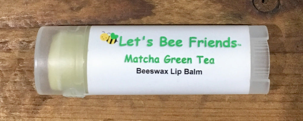 All natural and organic lip balm. Matcha Green Tea