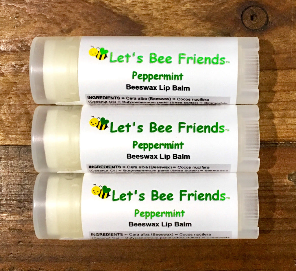 All natural and organic lip balm. Peppermint