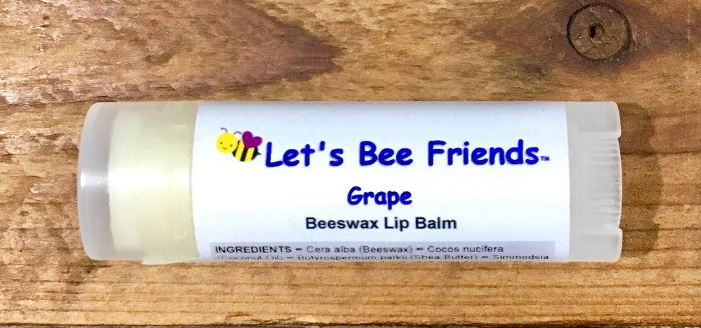 All natural and organic lip balm. Grape